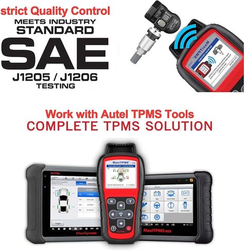 أجهزة استشعار Autel TPMS، 40 قطعة من أجهزة استشعار MX، 2 في 1 (315 ميجا هرتز + 433 ميجا هرتز) أجهزة استشعار ضغط الإطارات على مستوى OE، مبرمجة بواسطة أداة برمجة TPMS TS408S TS508WF، TS601 TS900 ITS600 MS906TS (صمامات معدنية) in Saudi Arabia