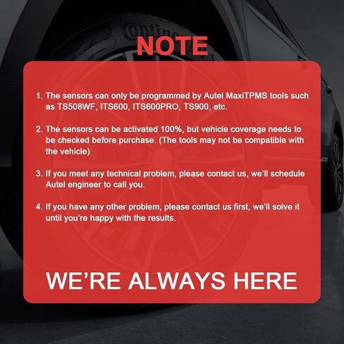 أجهزة استشعار Autel TPMS، 40 قطعة من أجهزة استشعار MX، 2 في 1 (315 ميجا هرتز + 433 ميجا هرتز) أجهزة استشعار ضغط الإطارات على مستوى OE، مبرمجة بواسطة أداة برمجة TPMS TS408S TS508WF، TS601 TS900 ITS600 MS906TS (صمامات معدنية) in Saudi Arabia