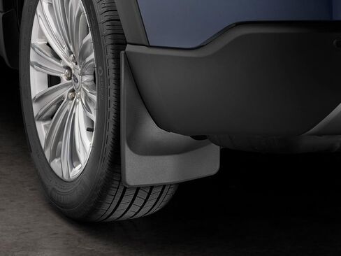 WeatherTech Custom No Drill Splash Guard MudFlaps for Ford Explorer، Explorer Hybrid، Explorer ST - زوج خلفي (120111)، أسود in Saudi Arabia