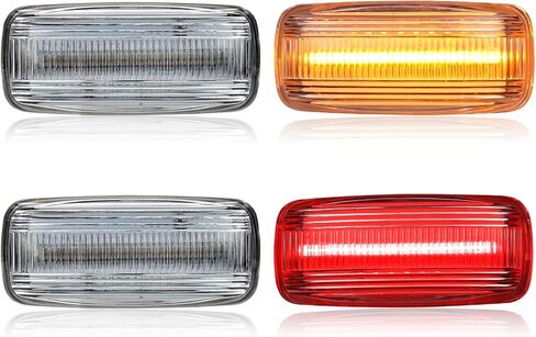 LED 4PCS Dual Bed Fender Side Marker Light Compatible with 2010-2018 Ram 2500 3500, Clear Lens in Saudi Arabia