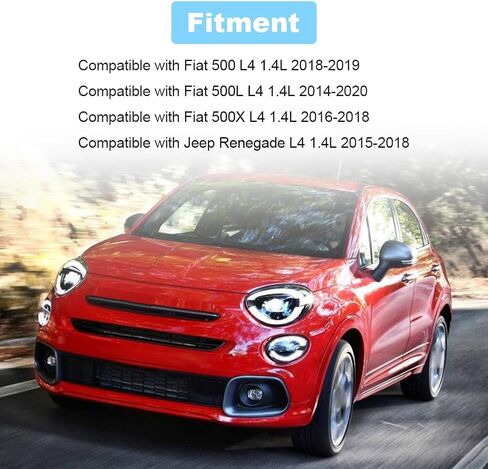 حزمة ملفات الإشعال JDMON 4 قطع متوافقة مع Fiat 500 2018-2019، 500L 2014-2020، 500X 2016-2018، Jeep Renegade 2015-2018 L4 1.4L لاستبدال UF755 68200296AA IC7805516104 68081914AC in Saudi Arabia