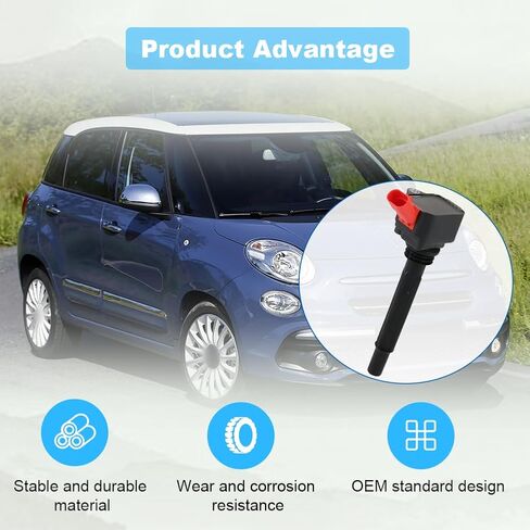 حزمة ملفات الإشعال JDMON 4 قطع متوافقة مع Fiat 500 2018-2019، 500L 2014-2020، 500X 2016-2018، Jeep Renegade 2015-2018 L4 1.4L لاستبدال UF755 68200296AA IC7805516104 68081914AC in Saudi Arabia