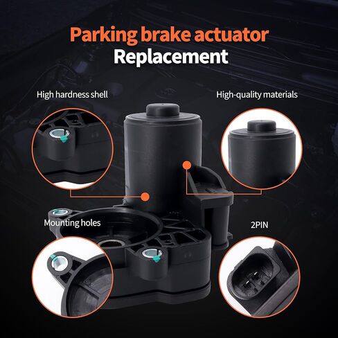 محرك تشغيل فرامل الانتظار الخلفي الأيسر من HiSport - متوافق مع BMW 118i X1 X2 Jaguar E-Pace F-Pace I-Pace XE XF Land Rover Discovery Sport Range Rover Evoque Velar 2014-2024 - استبدل LR061382 in Saudi Arabia