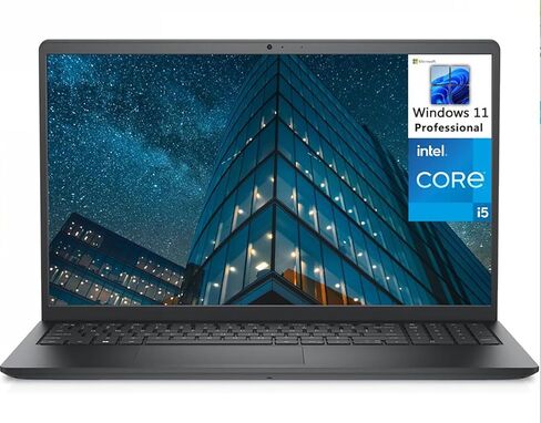 Dell Vostro 3000 3500 Series 15.6" Business Laptop Computer, Intel Core i5-1135G7 (Beat i7-1065G7), 8GB DDR4 RAM, 256GB PCIe SSD, 802.11AC WiFi, Bluetooth, Carbon Black, Windows 11 Professional in Saudi Arabia