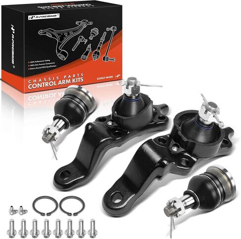 مجموعة A-Premium مكونة من 4 قطع، مجموعة مفاصل كروية أمامية علوية وسفلية، متوافقة مع Toyota Tundra 2004-2006، Sequoia 2004-2007 in Saudi Arabia