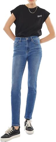 SALT TREE Kancan - Jovi High Rise Cigarette Leg Jeans - Essential, KC11251 in Saudi Arabia