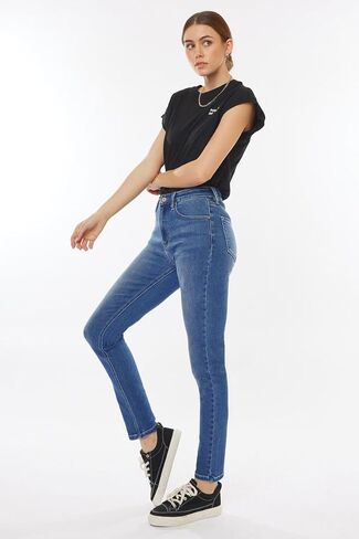 SALT TREE Kancan - Jovi High Rise Cigarette Leg Jeans - Essential, KC11251 in Saudi Arabia