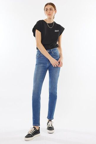SALT TREE Kancan - Jovi High Rise Cigarette Leg Jeans - Essential, KC11251 in Saudi Arabia