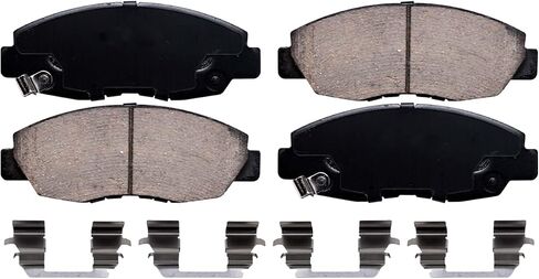 ديترويت المحور - مجموعة الفرامل الأمامية لـ 1990-1997 Honda Accord المحفورة والمشقوقة دوارات الفرامل السيراميكية 1991 1992 1993 1994 1995 1996 استبدال in Saudi Arabia