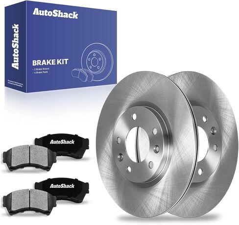 AutoShack Front Brake Rotors Ceramic Brake Pads | Replacement for 2006-2012 Ford Fusion 2006 Lincoln Zephyr 2007-2012 MKZ 2006-2011 Mercury Milan 2.3L 2.5L 3.0L 3.5L V6 AWD FWD | 6-PC Brake Kit in Saudi Arabia