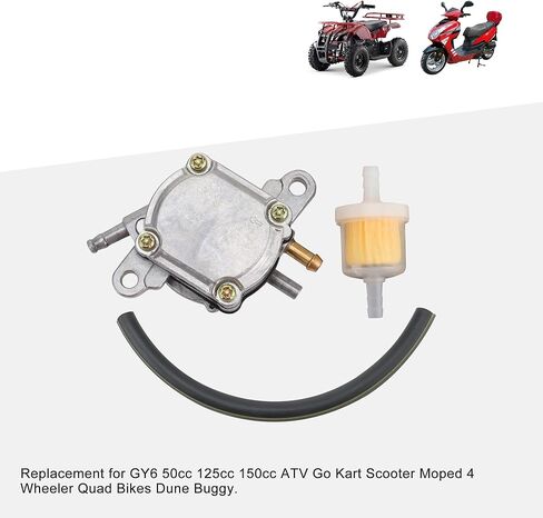 GOOFIT Outlet Vacuum Fuel Pump Assembly for GY6 50cc 125cc 150cc ATV Go Kart Scooter Moped 4 Wheeler Quad Bikes Dune Buggy in Saudi Arabia
