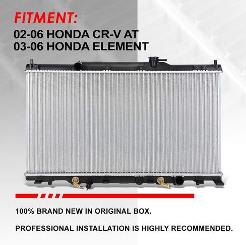 Auto Dynasty Radiator Compatible with 2002-2006 Honda Element CR-V AT, DPI 2443 Factory Style 1-Row Cooling Radiator, Aluminum Core in Saudi Arabia