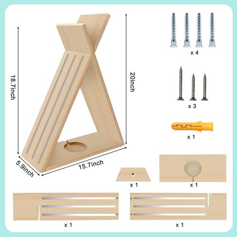 Tonie Shelf for Toniebox and Tonie Figures Triangle Wall Mounted or Desk Magnetic Wooden Shelves Storage Rack for Kids Play Room in Saudi Arabia