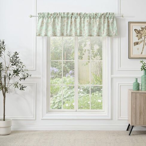 Greenland Home Olivia Butterfly Garden Extra-Wide Window Valance, 84 W x 16 L inches in Saudi Arabia