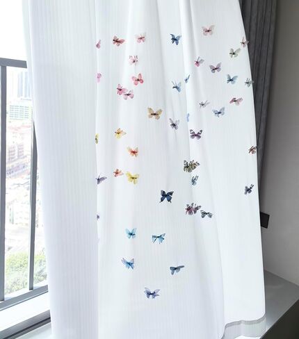 Room Curtains Bathroom Decoration Butterfly, DIY Skirt Butterfly Clips, Pins Decorations (Blue-10PCS) in Saudi Arabia
