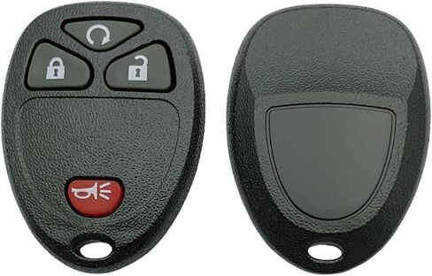 Replacement Key Fob Shell Case Fits for Chevy 2007-2014 Equinox Avalanche Silverado Escalade Tahoe Suburban GMC Yukon OUC60270, OUC60221 Keyless Entry Remote Control 4 Button Pad Cover (4 Button-b) in Saudi Arabia