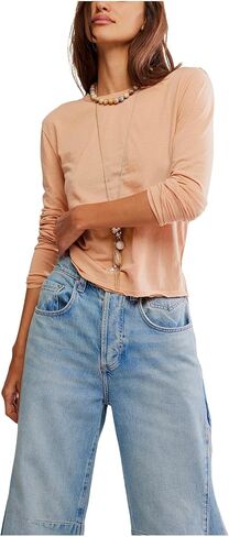 تيشيرت نوفا للسيدات من Free People بأكمام طويلة in Kuwait