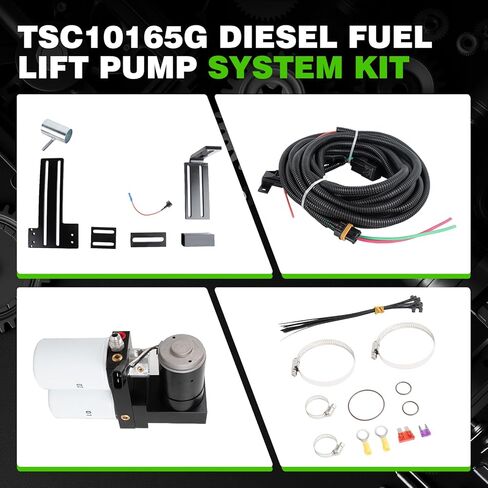 TSC10165G طقم نظام مضخة رفع وقود الديزل متوافق مع 2001-2010 تشيفي سيلفرادو جي إم سي سييرا ديزل 6.6L V8 استبدال 165GPH، TC10150G، TC10165G in Kuwait