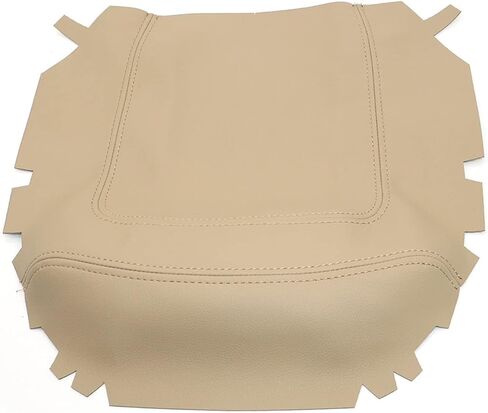 NLQR Leather Center Console Lid Replacement Armrest Cover Beige Tan Compatible with Ford F150 Lariat 1997 1998 1999 2000 2001 2002 2003 in Saudi Arabia