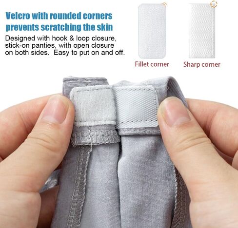 2-Pack Tear Away Post Surgery Boxers Briefs for Men, Full Open Stick-on Briefs, Disabled Adaptive Underwear, W37 Blue in Saudi Arabia