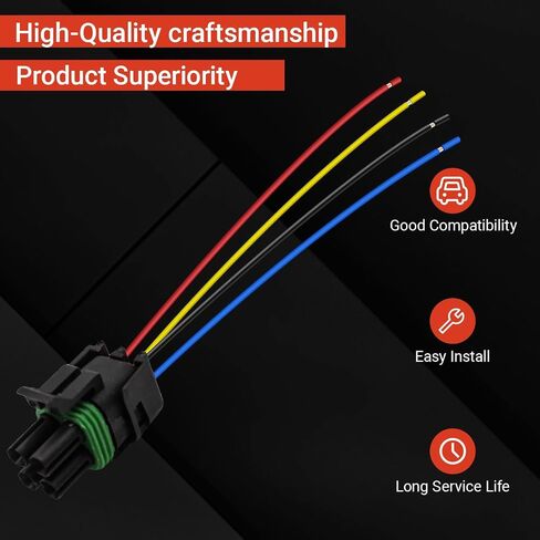 Torque Converter TCC 700R4 4L60 Connector Pigtail Wiring Harness Compatible with 1983-1992 Chevy Camaro Firebird 1984-1991 Corvette in Saudi Arabia