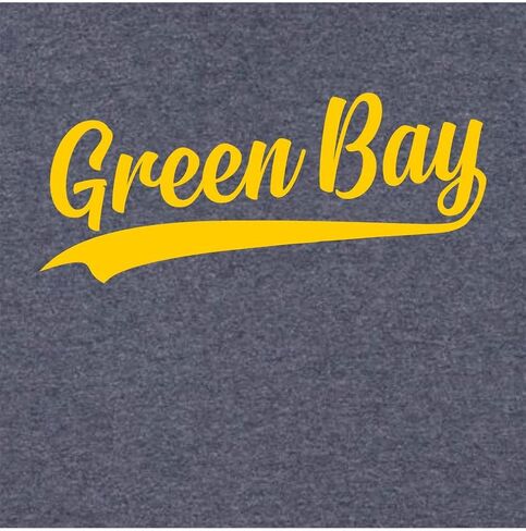 كنزة بغطاء للرأس من Go All Out City Of Green Bay Wisconsin Pride Fashion Script للرجال والنساء in Saudi Arabia