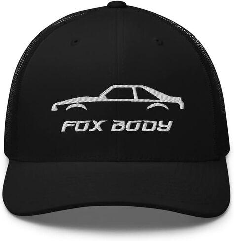 قبعة Fox Body من الجيل الثالث Stang Owner Street Racing Project Car Snapback باللون الأسود in Saudi Arabia