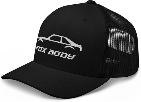 قبعة Fox Body من الجيل الثالث Stang Owner Street Racing Project Car Snapback باللون الأسود in Saudi Arabia