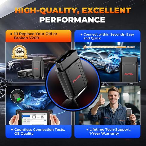 Autel Original MaxiVCI V150 VCI150 Obd2 محول بلوتوث، 2025 VCI 150 واجهة اتصال لاسلكية للسيارة، يعمل مع ماسح ضوئي تشخيصي Autel MK900BT MP900BT MP900Z-BT MP900TS MK900TS MX900TS TS900 in Saudi Arabia