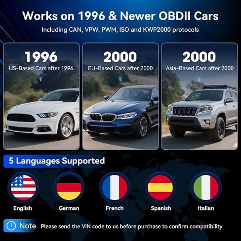 الماسح الضوئي obd2 MA100 قارئ رمز السيارة الاحترافي obdii أداة المسح الضوئي لفحص ضوء المحرك وقراءة رموز أخطاء المحرك الواضحة لجميع مركبات بروتوكول obd2 لعام 1996 والأحدث وسهولة استخدام التوصيل والتشغيل in Saudi Arabia