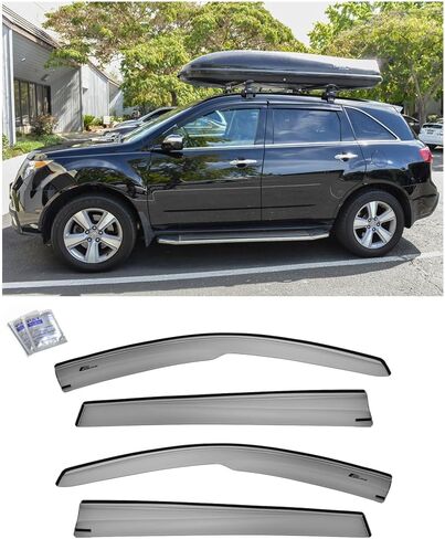 استبدال متجر Extreme Online لـ 2007-2013 Acura MDX | أقنعة EOS طراز JDM Mugen، فتحات جانبية ملونة للدخان، واقي من المطر، نوافذ منحرفة in Saudi Arabia