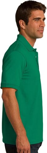 Port & Company Men's 55 Ounce Jersey Knit Polo XL Jet Black in Saudi Arabia