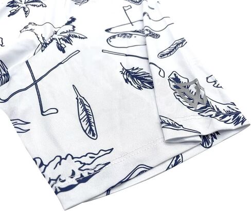 Men's-Polo-Shirts Dry Fit Casual Moisture Wicking Short Sleeve Summer Golf Floral Shirts in Saudi Arabia