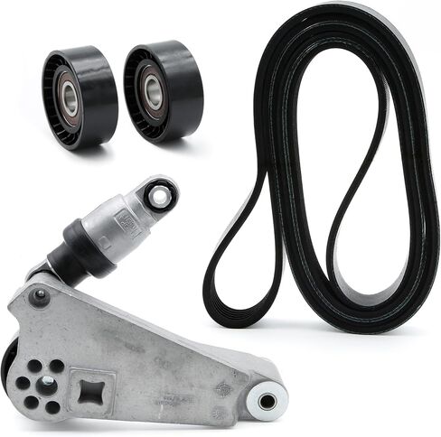 ASTROSYNC Serpentine Belt Tensioner Drive Component Kit Fit for Jeep Wrangler JK 3.6L 2012-2018 Replace 90K-39415 39415 4627038AA 49856 89689 36816 4627039AA in Saudi Arabia