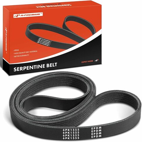 A-Premium Engine Serpentine Drive Belt Compatible with Ford, BMW, Chevrolet, Porsche & Land Rover Cars - Escape, Fiesta, Ranger, 320i, 323i, 323is, 325i, 325is, 325iX, 328i, Transit Connect, Sonic in Saudi Arabia