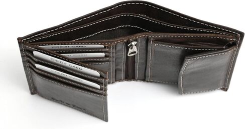 Style N Craft Slim Bi-fold Hipster Leather Wallet, Full-Grain Leather Wallet in Saudi Arabia