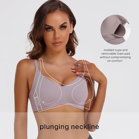 Ladies & Men's story Women Seamless Comfort Wireless Bra Full Coverage Invisible Soft Bralette in Saudi Arabia