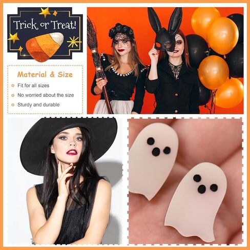 Halloween Earrings for Women Ghost Glow in the Dark Earrings Adopt A Ghost Spooky Cute Halloween Jewelry Costume Accessories Party Favors in Saudi Arabia