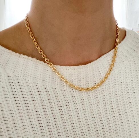 Gold Necklace For Women, Layered 14K Real Gold Plated Necklaces For Women,Dainty Gold Paperclip Chain Tear Circle CZ Pendant Necklace Stack,Trendy Gold Jewelry Set Gifts in Saudi Arabia