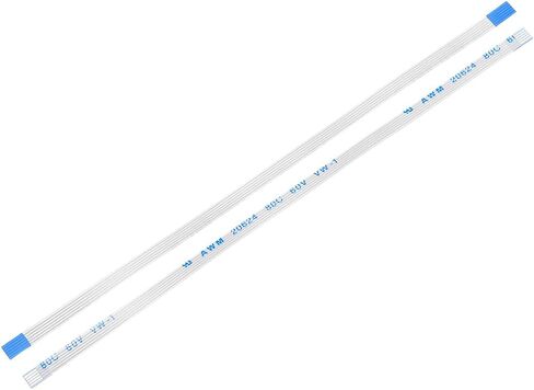 كابل مسطح مرن من uxcell، 4 دبابيس 0.5 مم درجة 76 مم FPC FFC كابل شريط مرن لتلفزيون LCD ومشغل DVD والكمبيوتر المحمول 5 قطع (نوع) in Saudi Arabia