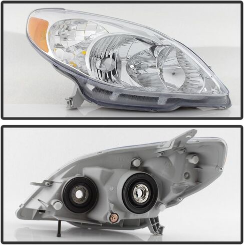ACANII - For 2003-2008 Toyota Matrix Headlights Headlamps Replacement 03-08 Left+Rght Set Driver + Passenger Side in Saudi Arabia