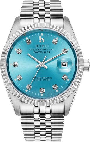 ساعة BUREI الرجالية الأوتوماتيكية الفاخرة بدرجتين من الفولاذ المقاوم للصدأ ساعات المعصم ذاتية اللف in Kuwait