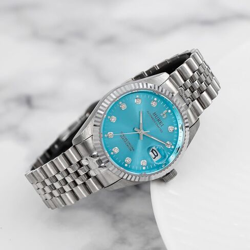 ساعة BUREI الرجالية الأوتوماتيكية الفاخرة بدرجتين من الفولاذ المقاوم للصدأ ساعات المعصم ذاتية اللف in Kuwait