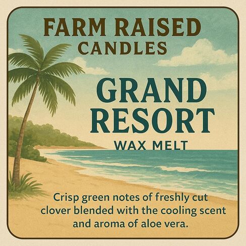 Farm Raised Candles – Resort Soy Wax Melts Variety Pack (5 Packs, 16 oz Total) – Hand-Poured USA Made Soy Wax Cubes – Fresh from The Farm Soy Wax Melts in Kuwait