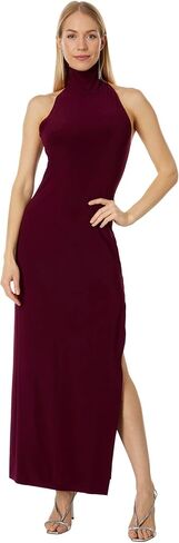 Norma Kamali Women's Halter Turtle Side Slit Gown in Saudi Arabia