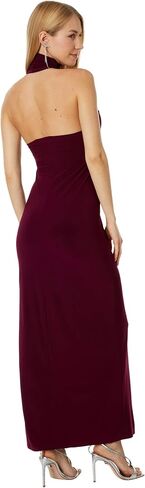 Norma Kamali Women's Halter Turtle Side Slit Gown in Saudi Arabia