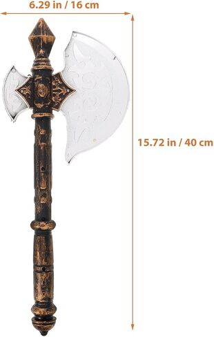 Amosfun Halloween Viking Cosplay Axe Props Halloween Pirate Axe Party Costume Accessory Photo Booth Props 15.74 Inch Multi in Saudi Arabia