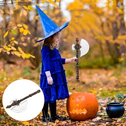 Amosfun Halloween Viking Cosplay Axe Props Halloween Pirate Axe Party Costume Accessory Photo Booth Props 15.74 Inch Multi in Saudi Arabia