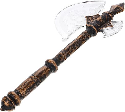 Amosfun Halloween Viking Cosplay Axe Props Halloween Pirate Axe Party Costume Accessory Photo Booth Props 15.74 Inch Multi in Saudi Arabia