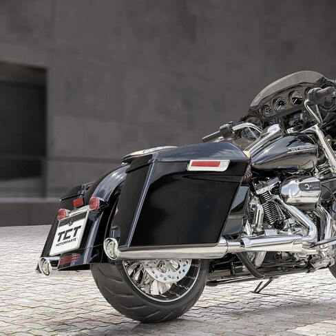 TCT-MOTORPARTS حقائب سرج ممتدة مقاس 5 بوصات مع أغطية سماعات 6 × 9 مناسبة لدراجات Harley Touring Road King Street Electra Glide Ultra-Classic 2014-2024 in Saudi Arabia